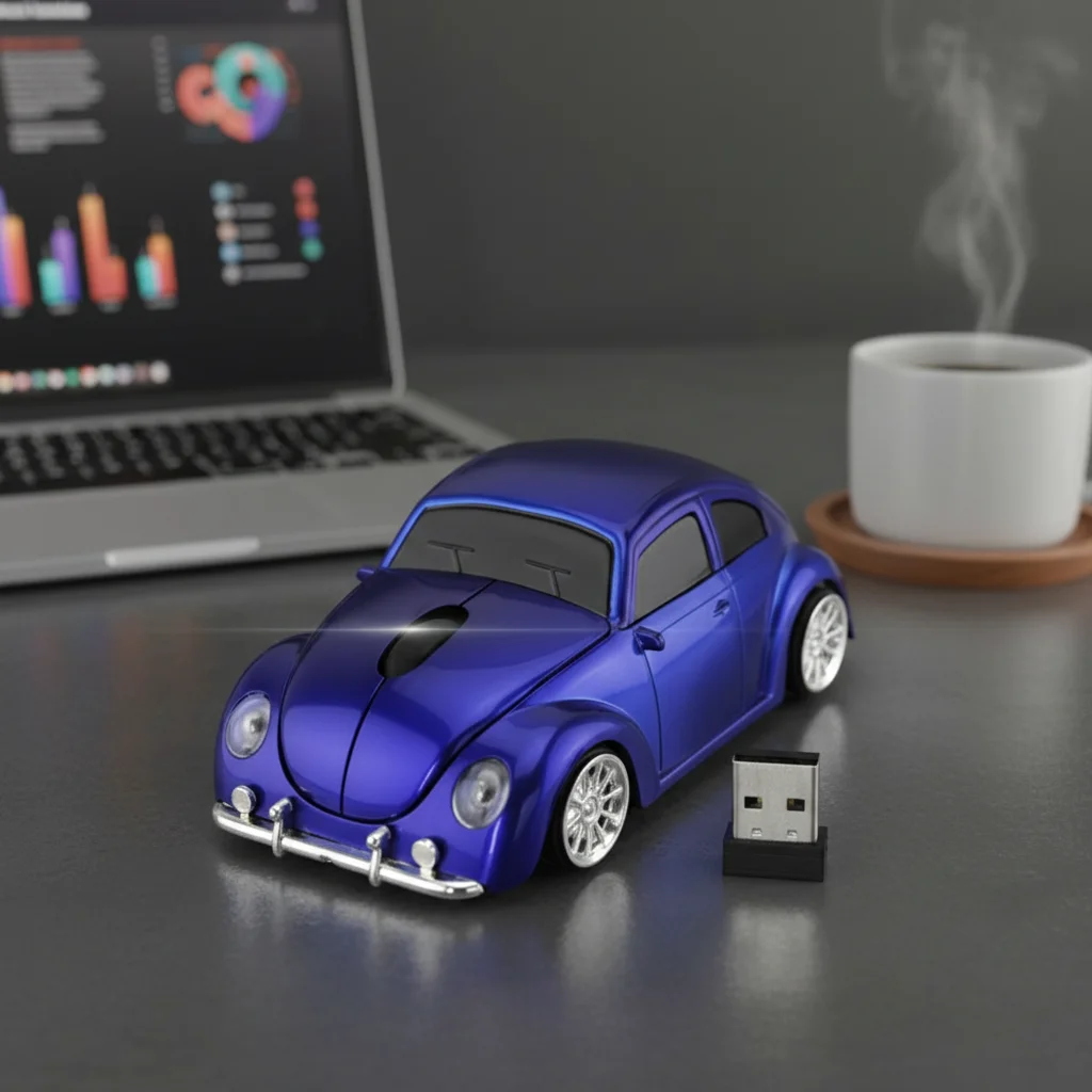 Wireless 2.4Ghz Car Shaped Optical Mouse Classic Beetle Auto Interesting Mouse For PC Computer Laptop Tablet Kids/Novelty Gift