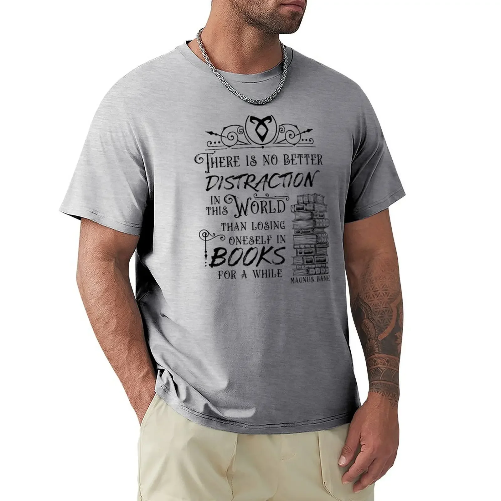 

No Better Distraction - Shadowhunters T-shirt boys animal print summer top mens clothing