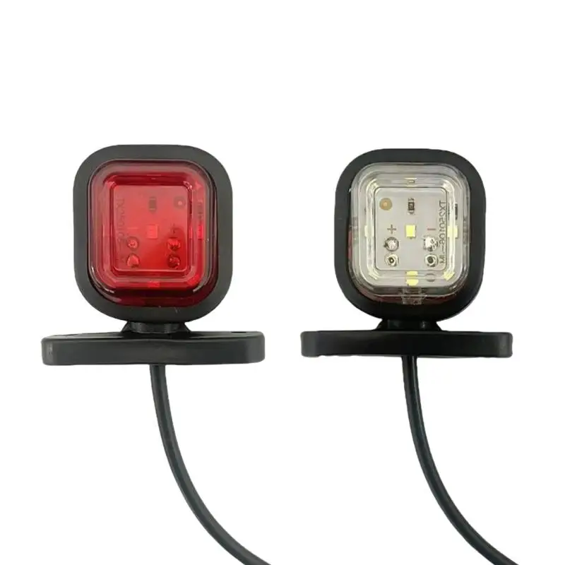 

31BC 1 Pair Truck Side Marker Light Rear Brake Stop Lights Universal for Trailer Replacement Side Marker Lamps