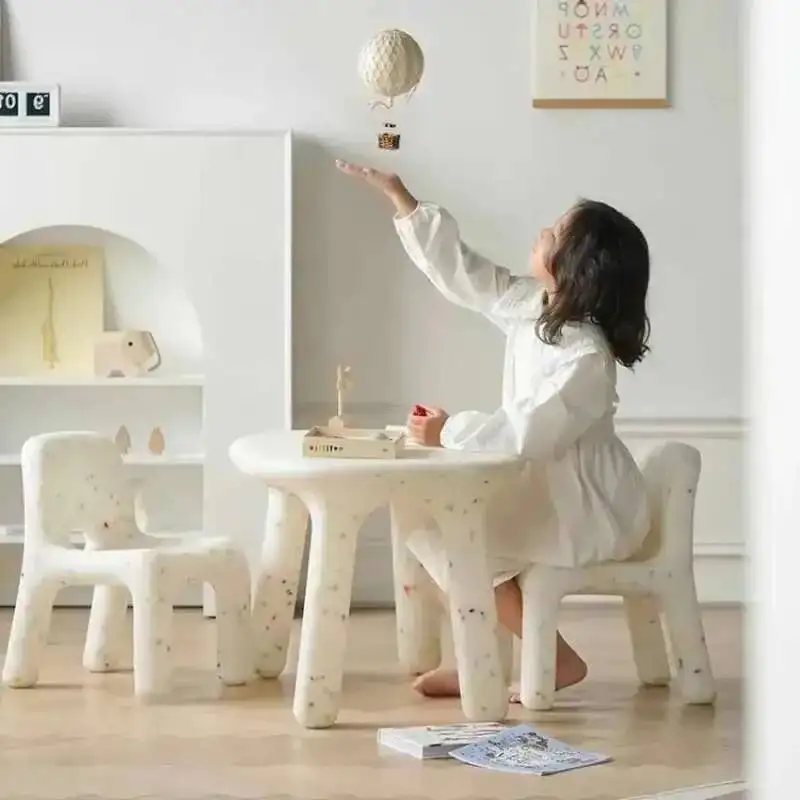 طاولة دراسة بلاستيكية متينة، مجموعة كراسي قوية للأطفال، طاولة أطفال، كرسي أطفال، أثاث بلاستيكي لرياض الأطفال