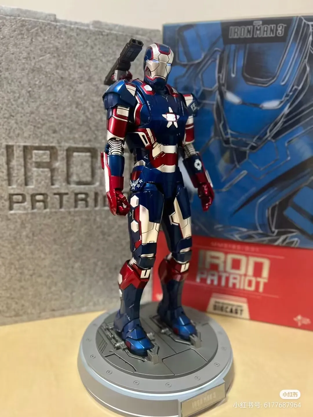 Hottoys Ht 1/6 Mms391 Iron Man Patriotmms195 Blue Steel Limited Edition Action Figure Model Hobbies Collection