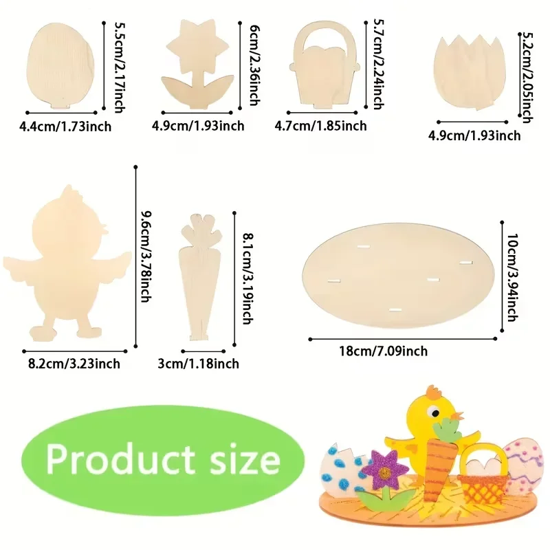 

Набор для творчества: деревянные поделки к Пасхе, декор для стола и комнаты, аксессуары для детского творчества, товары для рукоделия