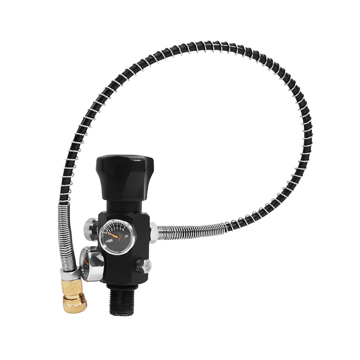 

HPAT M18X1.5 Fill Refill Station Tank Charging Valve Dual Gauge with 50cm High Pressure Hose