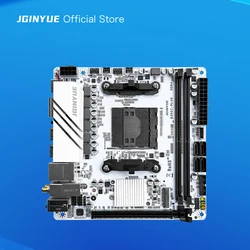 JGINYUE B350 AM4 Motherboard mini itx supports AMD Ryzen R3 R5 R7 R9 2000-4000 series CPU DDR4 RAM Desktop PC B350i PLUS