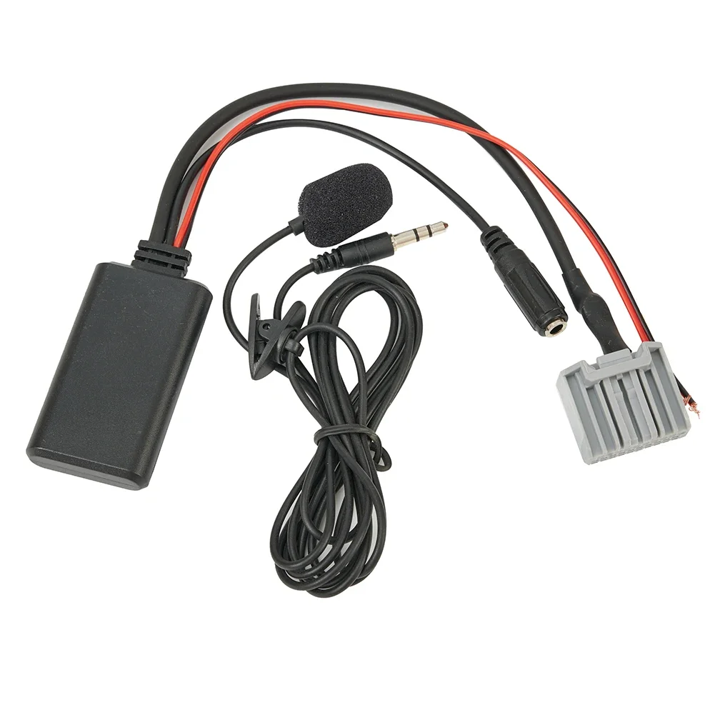 Sound Mic Adapter Microphone Auxiliary Cable Adapter Tool Truck Grey Improving Plastic Protecting Vehicles 1Pc