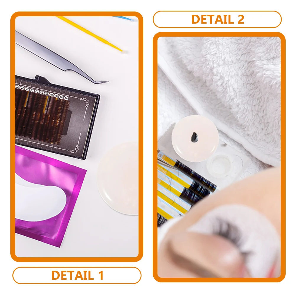 2Pcs Wimpern Palette für Wimpern Extensions Wiederverwendbare Jade Halter Verlangsamen Aushärtung Prozess Falsche Wimpern Werkzeug Pfropfen Ablage