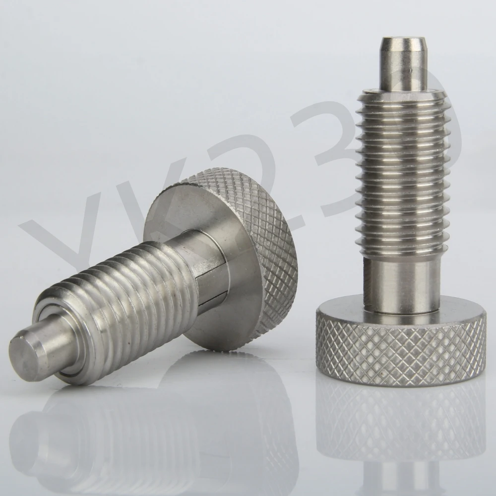 YK230 All Steel Self-Locking Return Type Index Screw Indexing Locating Pins Indexing Spring Plungers Without Nut