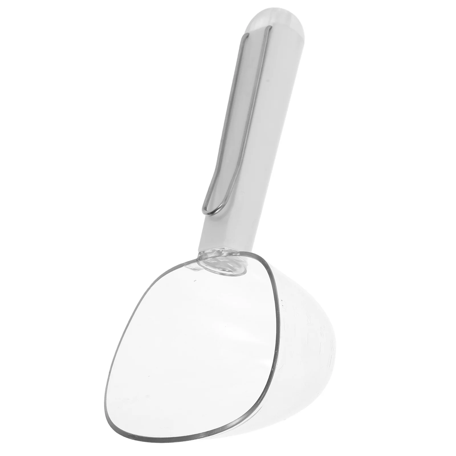 

Portable Pet Food Scoop for Dogs and Cats Small Plastic Measuring Spoon Spatula Sealing Clip Food Portion Control Feeding Tool