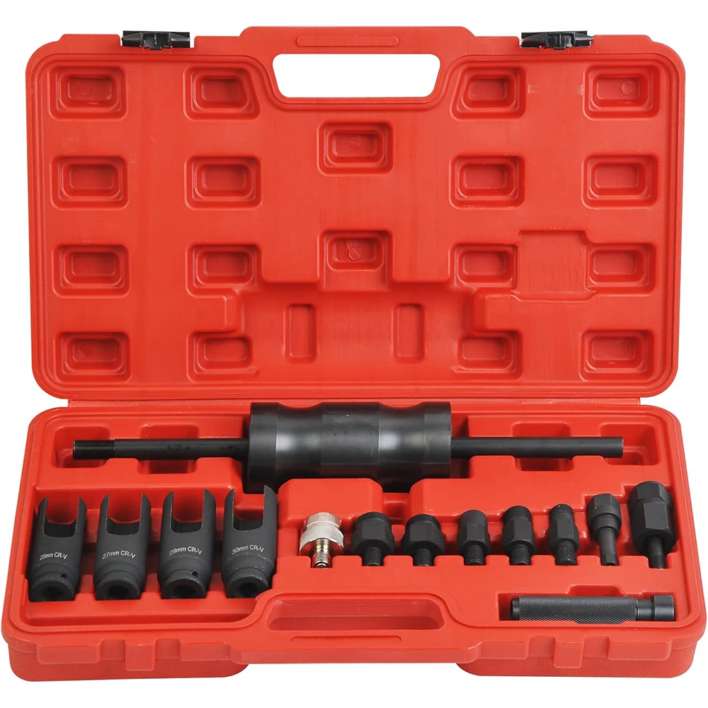 

14pcs Diesel Injector Extractor Puller and Common Rail Adaptor Slide Hammer Removal Kit