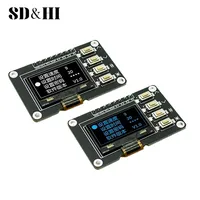 0.96-inch OLED Display Screen White/Blue 12864 Screen Module With Matrix 4 Key Interfaces Keyboard IIC SSD1315