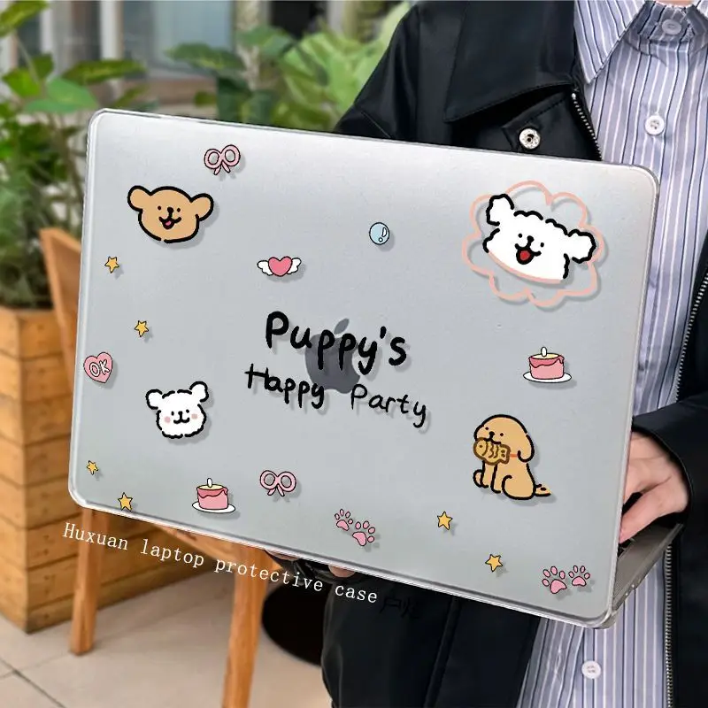 Funda Lucky Line Puppy para Macbook Neo 13 2026 Air 15 M4 M3, Cubierta Rígida para Mac Book Pro 14 M1 M2 M5 14 16, Accesorios Y2K
