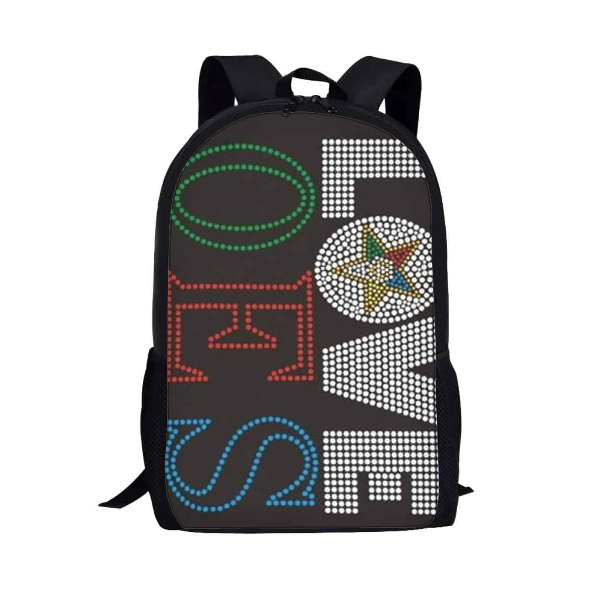 Order of The Eastern Star ransel cetakan Emblem tas sekolah siswa anak-anak tas Travel kasual tas ransel harian Remaja Wanita Pria