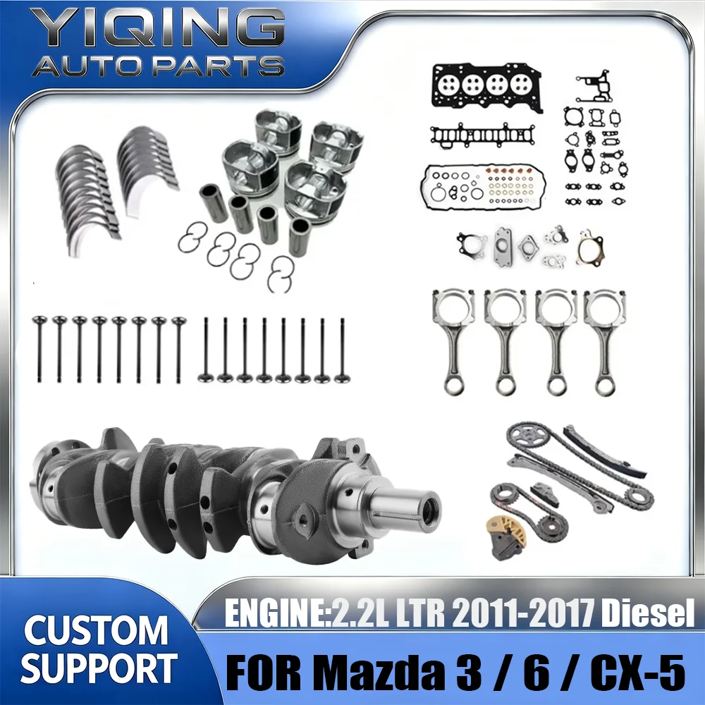 Engine Rebuild Repair Gasket Kit For MAZDA 3 / MAZDA 6 / CX-5 2.2L Turbo Diesel Engine 2.2 L T SHY1 SHY4 SHY6 SHY8 2011-2025