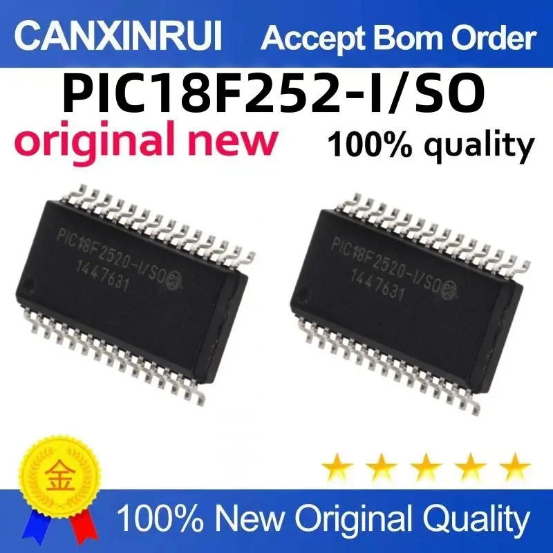 

PIC18F252 PIC18F252-I/SO microprocessor chip SOP-28 is new and original, and can be shot directly