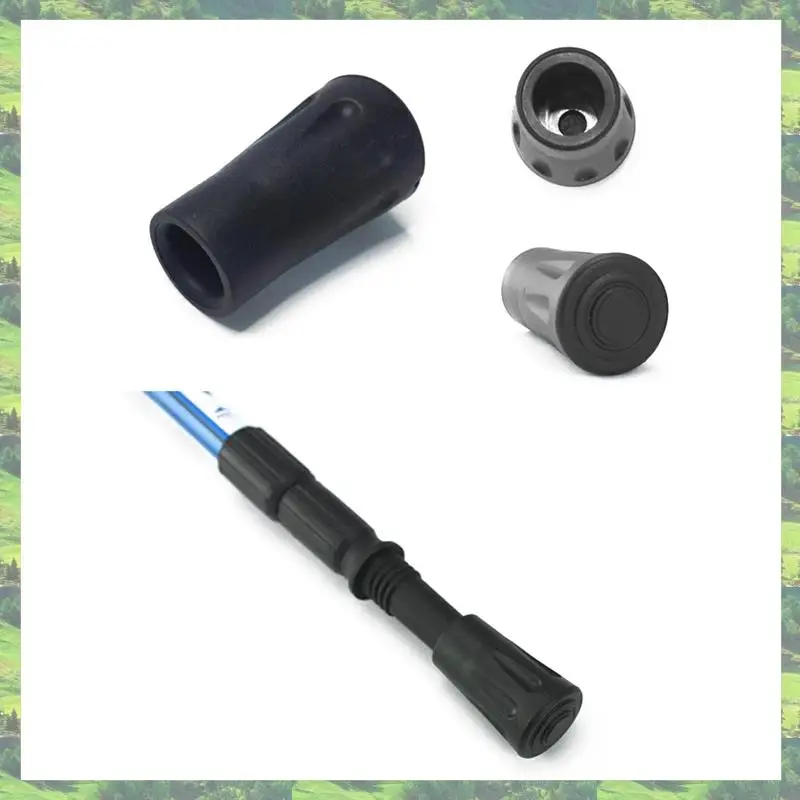 

A59Z-20 Pcs Replacement Rubber Tips End For Hiking Stick Walking Trekking Poles 4Cm