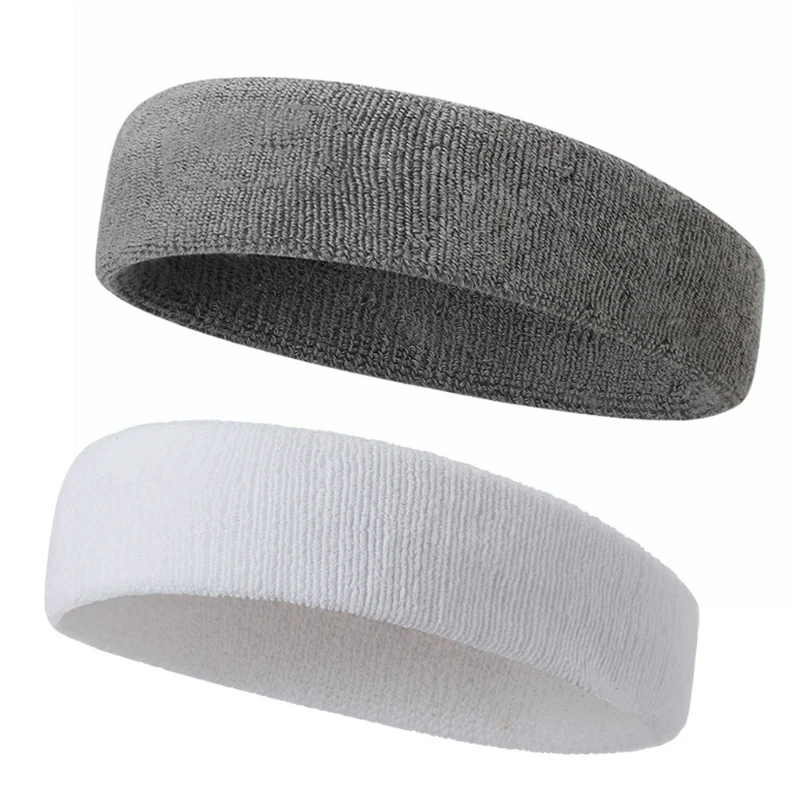 Cotton Elastic Sweatband Basketball Sports Headband Women Men Gym Fitness Sweat Hair Band Volleyball Tennis Running