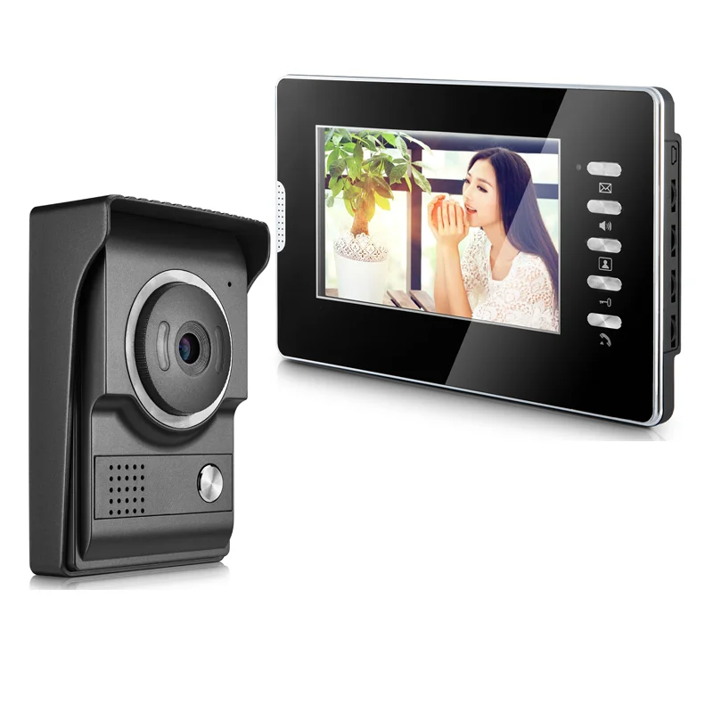 SmartYIBA  7''Video Doorbell IR Night Vision Intercom Video Door Phone For Home Villa Security Protection Private Residential