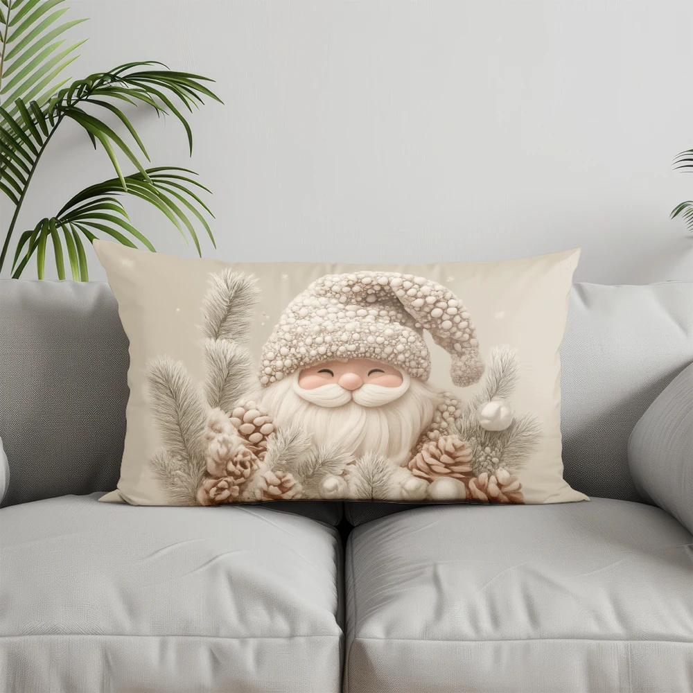 ديكور المنزل عيد الميلاد شجرة صنوبر نمط وسادة مناسبة ل أريكة غرفة نوم سيارة وسادة غطاء وسادة مستطيلة الظهر وسادة #4