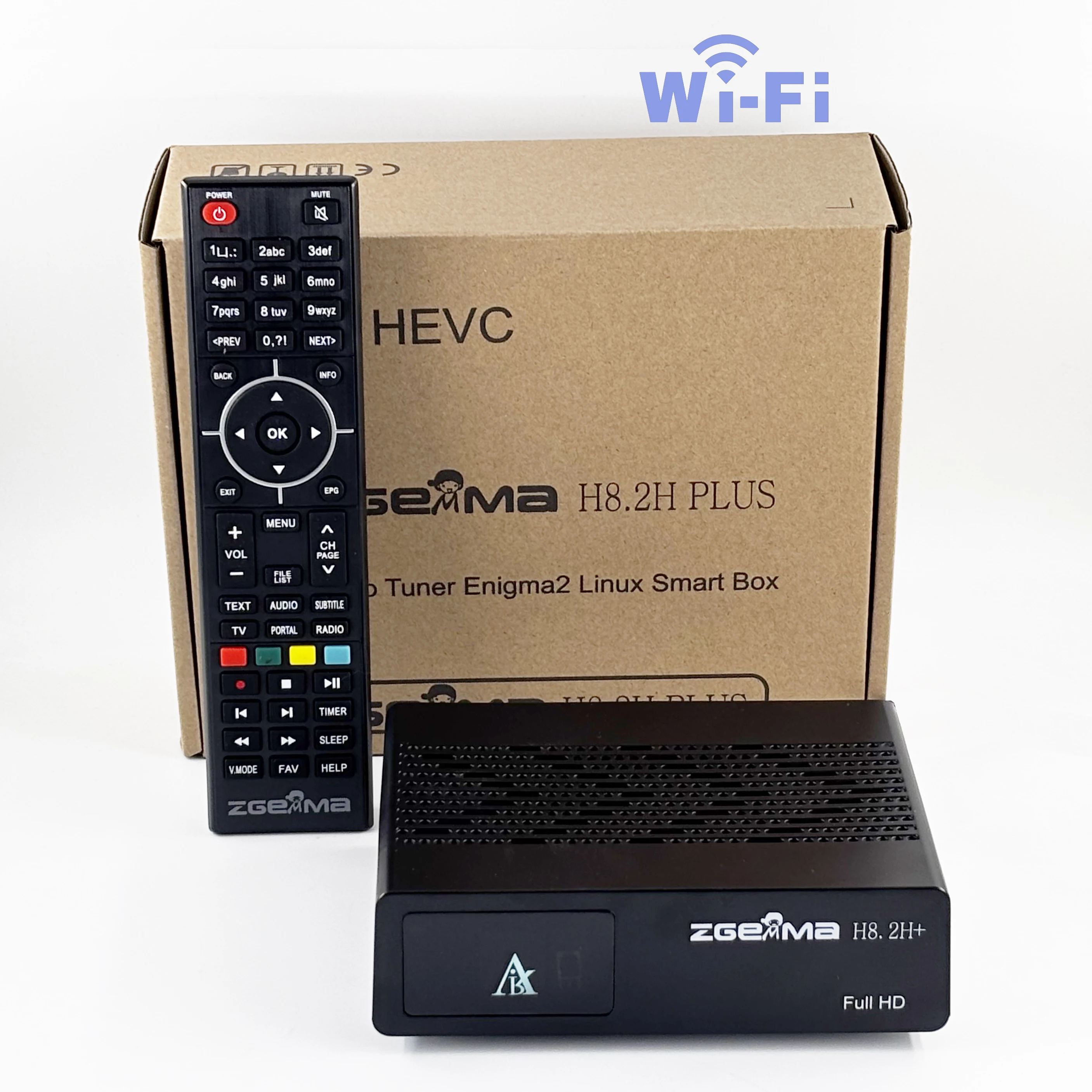 ZGEMMA H8.2H PLUS HEVC/H.265 декодер спутникового телевидения DVB T2/C + DVB S2 спутниковый + терьиный/кабель со встроенным Wi-Fi