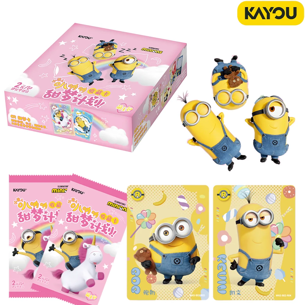 Tarjetas Coleccionables KAYOU Minions, Tarjetas Coleccionables para Fans, Sorpresas, Cómics, Recuerdos, Juguetes de Moda, Animaciones, Decoraciones, Regalo, Dibujos Animados