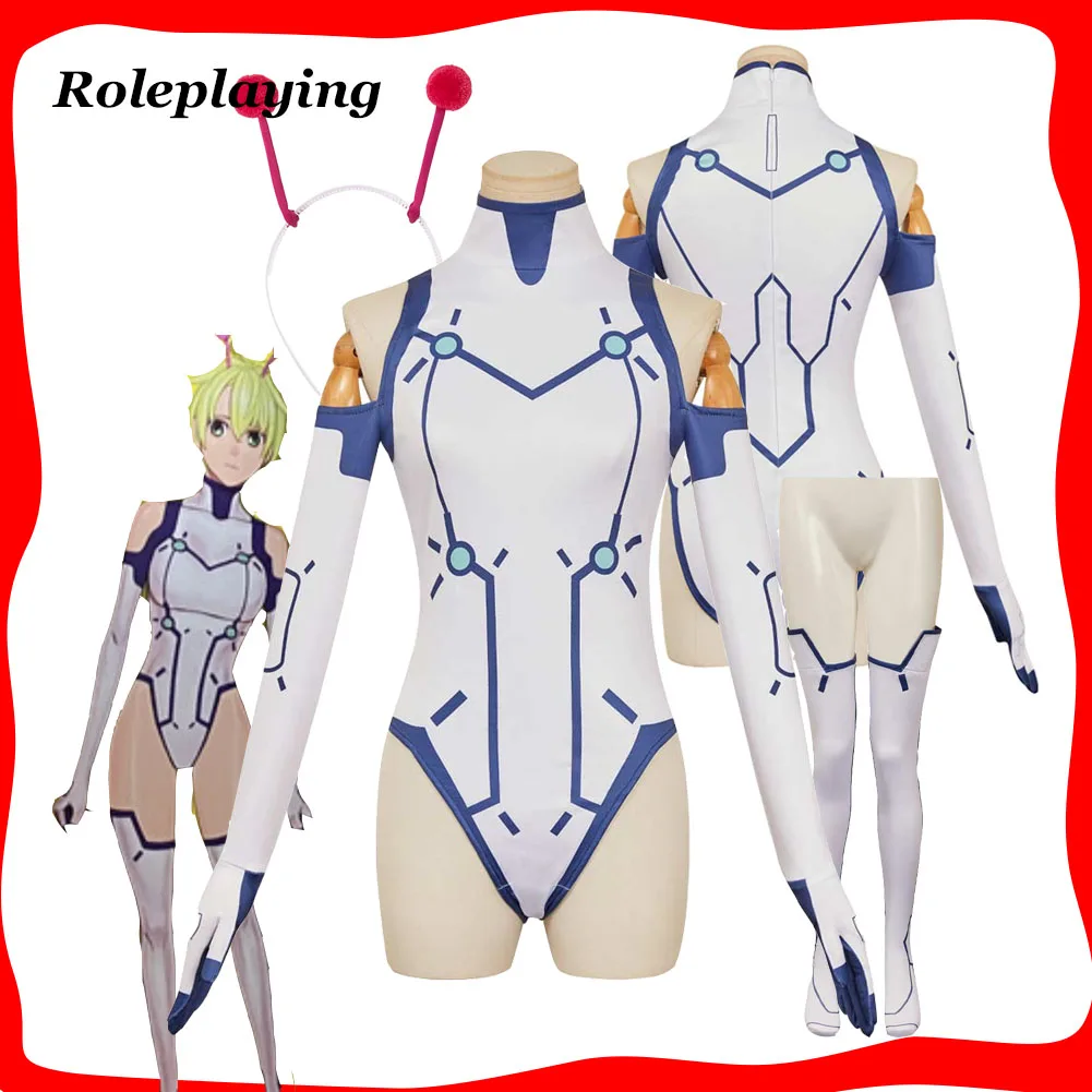 

Vemola Cosplay Women Girls Bunny Jumpsuit Costume Anime Dandadan Roleplaying Clothing Stockings Halloween Carnival Party Suit