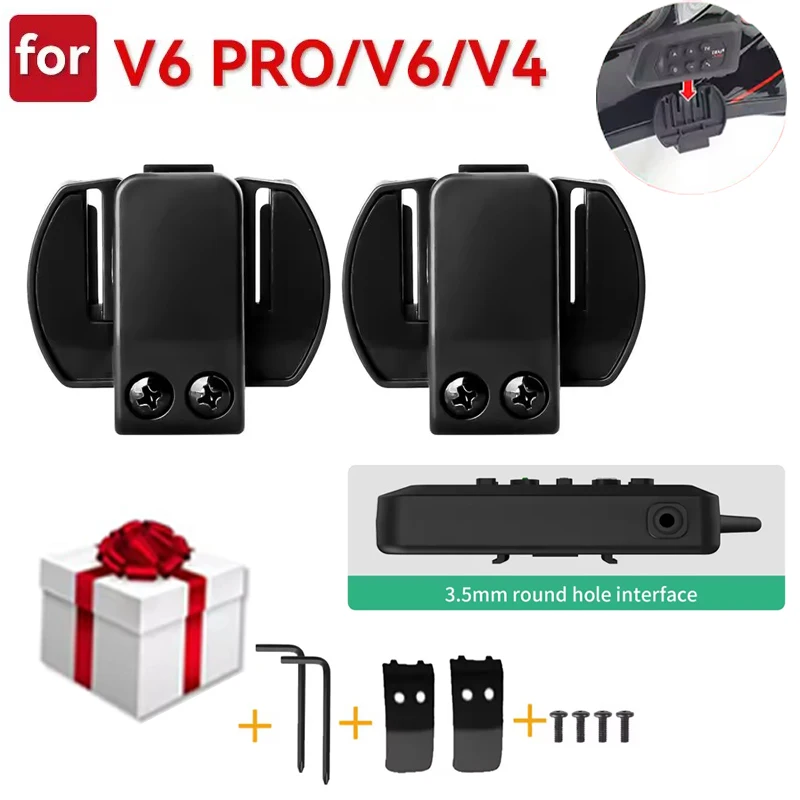 

Original Clip Bracket Suit for 3.5mm Jack EJEAS V6 Pro/V4 Vnetphone V6 Motorcycle Helmet Headset Intercom