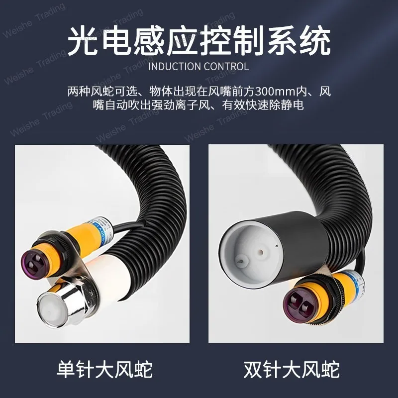 Automatic induction ion destatic ion gun dust static eliminator
