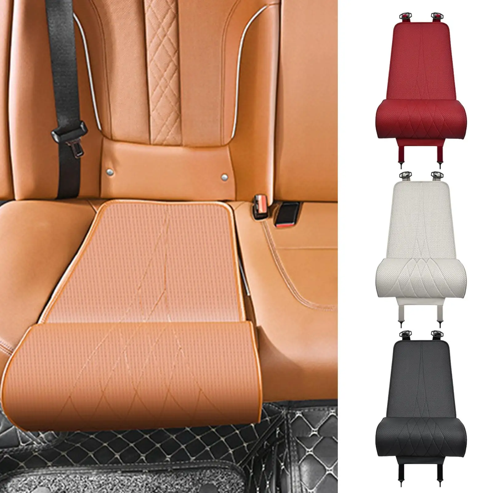 Auto long-distance driving Driver Protector Mat Car Seat Cushion Leather Driver Leg Support Pillow Memory Foam Extension Pad