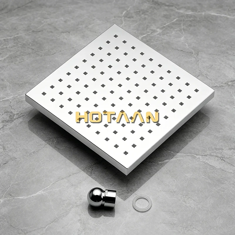 . 8 Inch 20x20cm Luxury Square OverHead Shower, ABS Shower head, bathroom Shower, Chrome Finish YT-5159