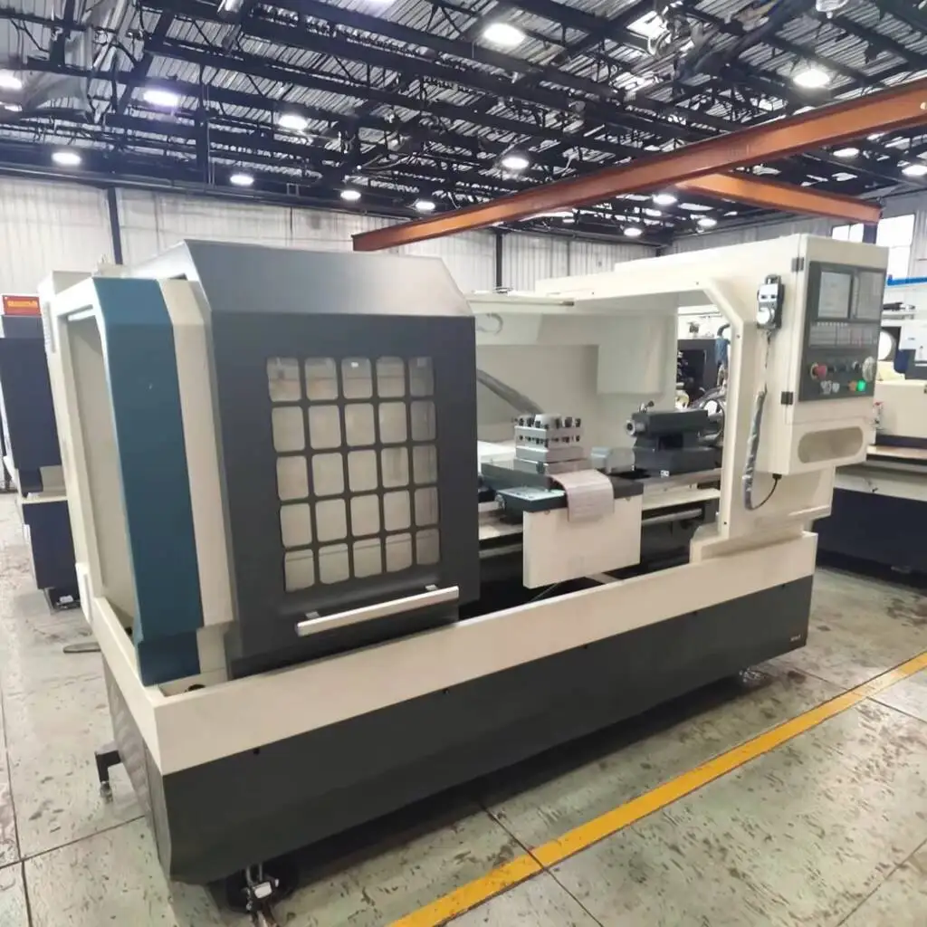Tornio CNC GSK multifunzionale ad alta precisione automatico a colonna singola a letto piatto orizzontale di servizio medio Ck6140 220V