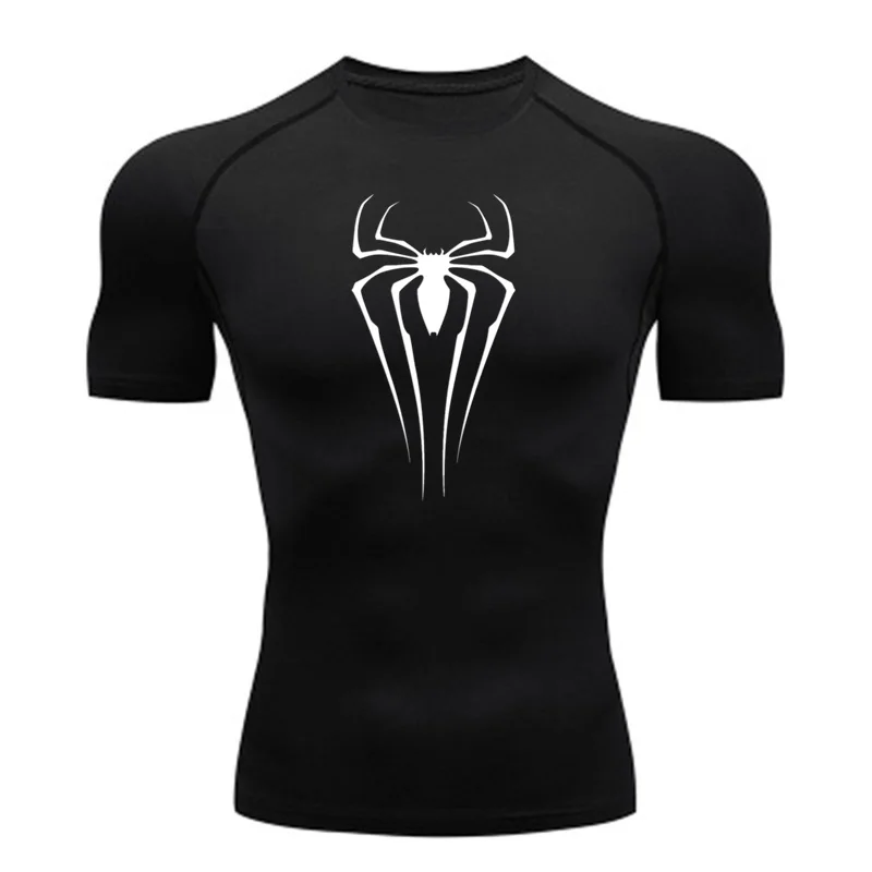 New Summer Compression Shirt Men Fitness Gym Sport Running T-Shirt Rashgard Tops Tee Quick Dry Short Sleeve T-Shirt For Men