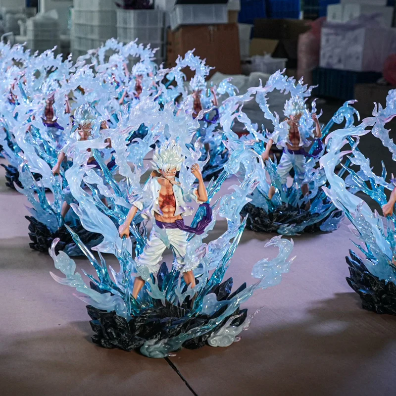 Figurki One Piece dostępne od ręki, nowe, ręcznie robione, model anime, ozdoba na biurko, statuetka Jt Nica Monkey D. Luffygk, Tide Play.