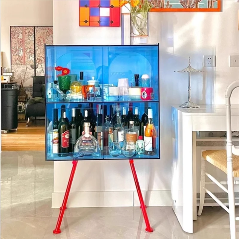 Light luxury acrylic display case Internet celebrity storage cabinet Wine cabinet Modern simplicity