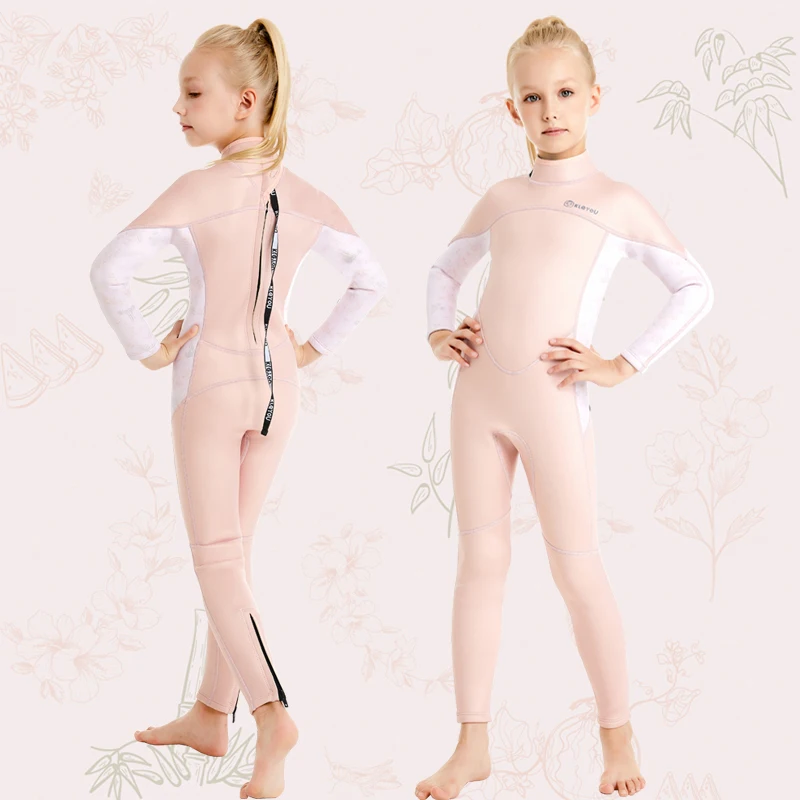 3mm Thick Wetsuit For Girls Boys Surf Neoprene Diving Suit Children Thermal Scuba Bathing Suits Cold Water Swimwear Keep Warm