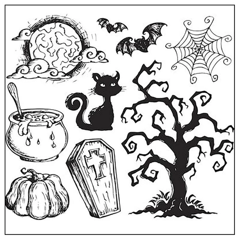 Creative Halloween Clear Silicone Stamper Gift for Kids Adults Teens Boys Gi top sale