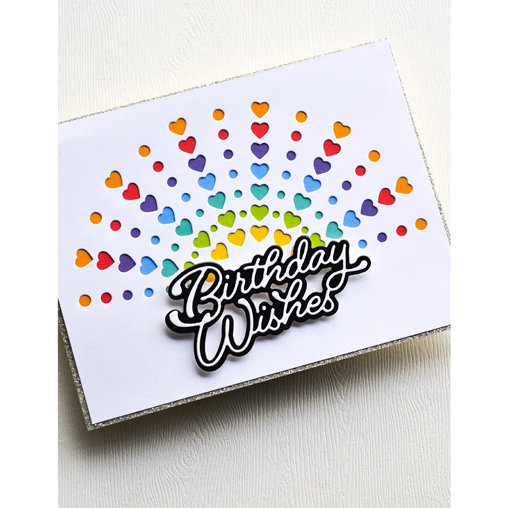 Lucky Goddess Metal Cutting Dies Rainbow Arch Diy Scrapbooking Photo Album Decorative Embossing Paper Card Crafts