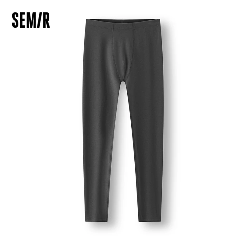 Semir Men Thermal Pants Solid Color Minimal Design Soft Touch Stretch Versatile 2026 New Winter Daily Wear Urban Casual Style
