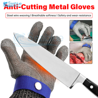 Anti-cut Gloves Safety Cut Proof Stab Resistant Stainless Steel Wire Metal Mesh Butcher Protect Meat Cut-Resistant Gloves