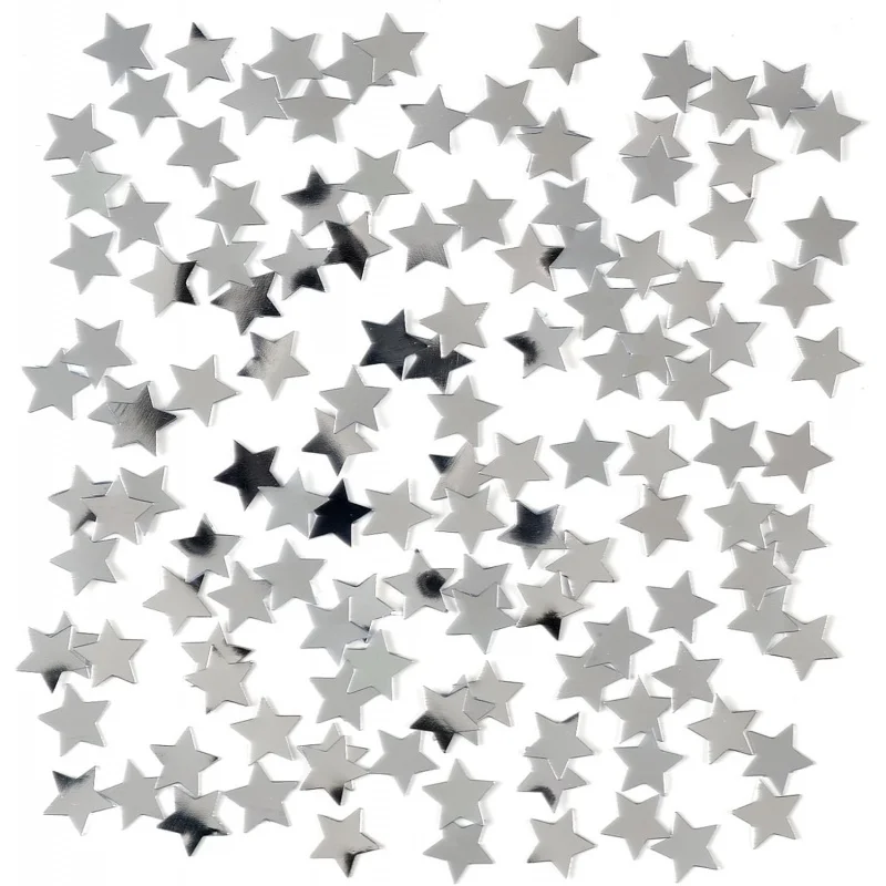 Confeti de lámina de plata brillante: 0,5 oz (1 pieza), cumpleaños, duchas, vacaciones y más