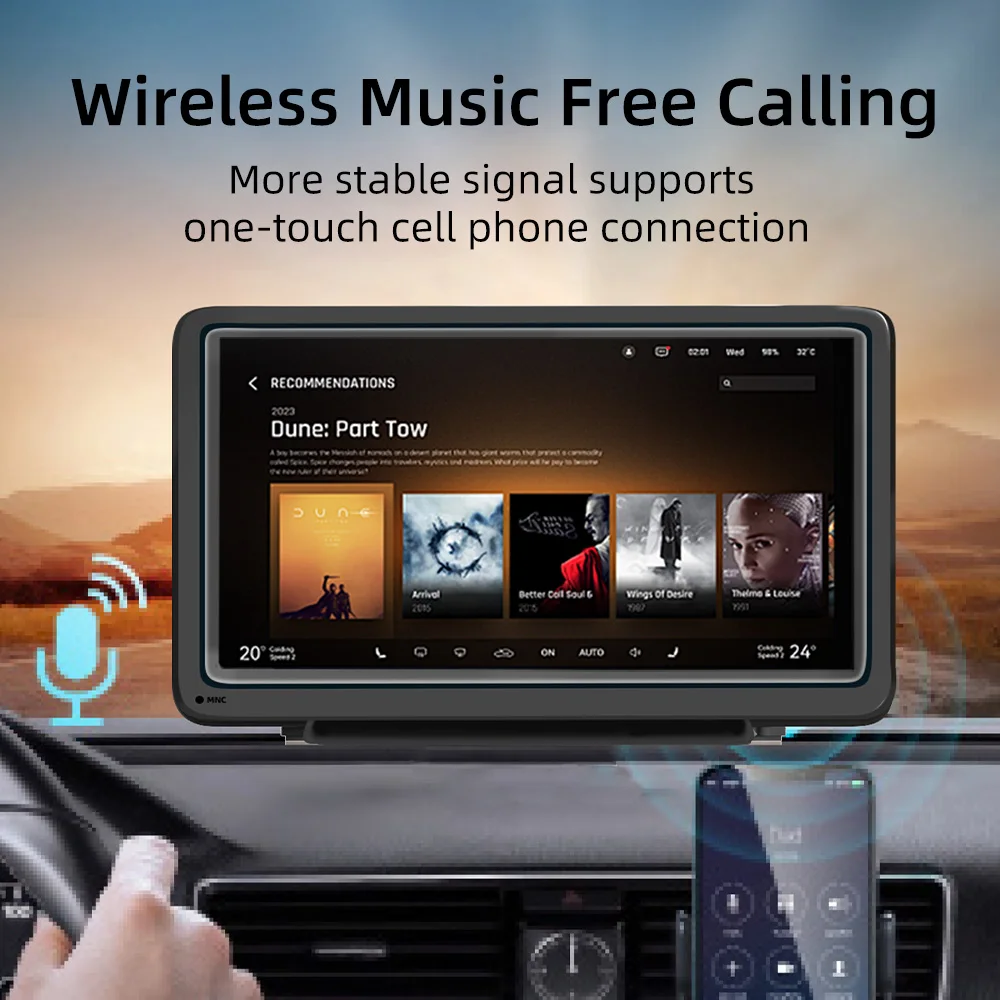 Universal 7 นิ้วรถวิทยุมัลติมีเดียเครื่องเล่นวิดีโอ WIFI Wireless Carplay และ Android Auto สําหรับ Android MP5 Player หน้าจอสัมผัส