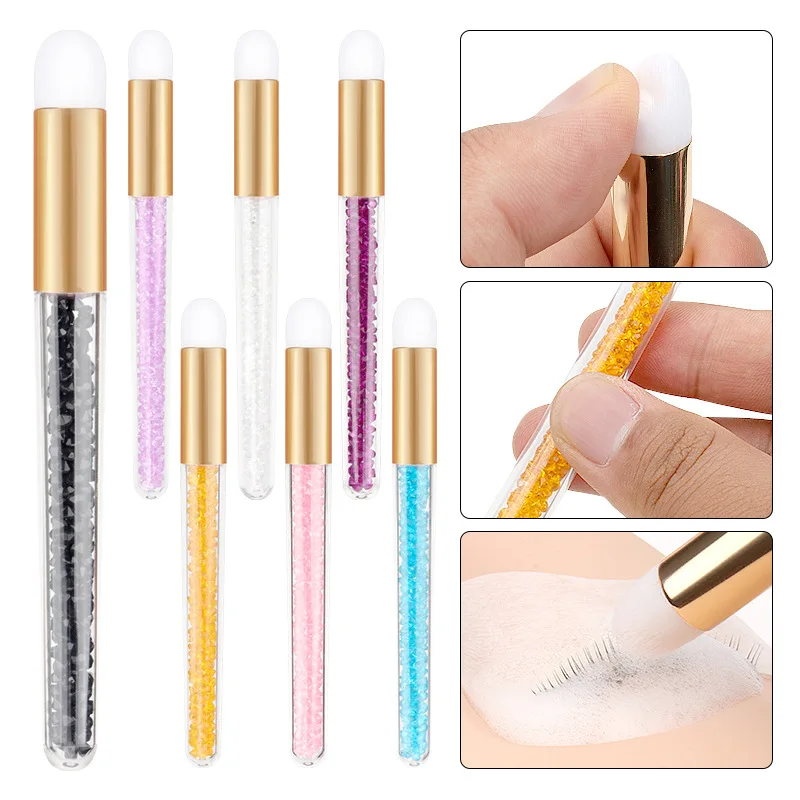 1 قطعة ملحقات رمش تنظيف فرش ظلال العيون فرشاة دودة القز فرشاة غسل الأنف فرشاة تنظيف المسام القلم فرشاة للمكياج أدوات