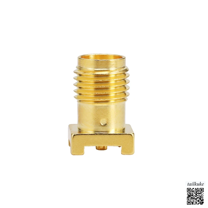 SMA Patch Female Seat PCB Surface Mount Connector Solder Hole 4mm DC-18GHz SMA-KHD111
