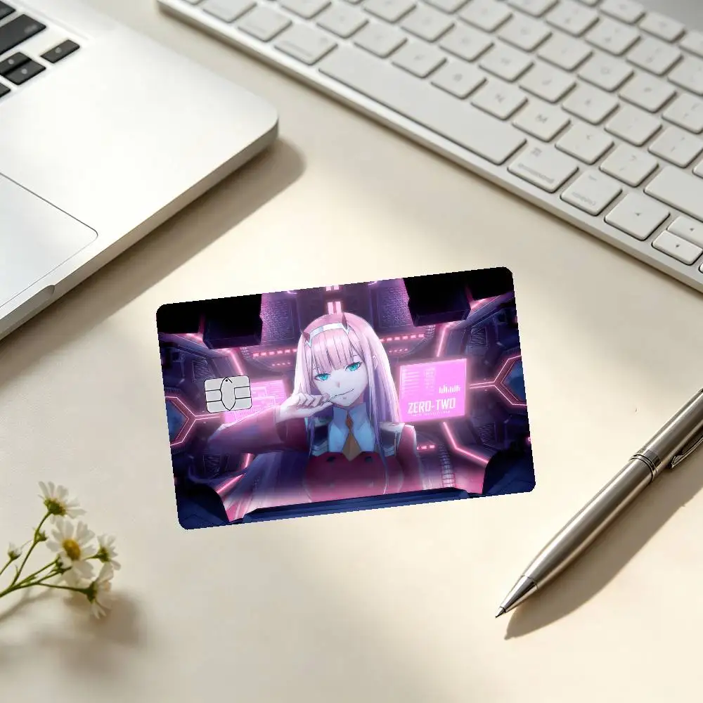 Darling In The FranXX Anime Card Stickers Credit Card DIY Card Protector Stickers Waterproof Film Skin Cover