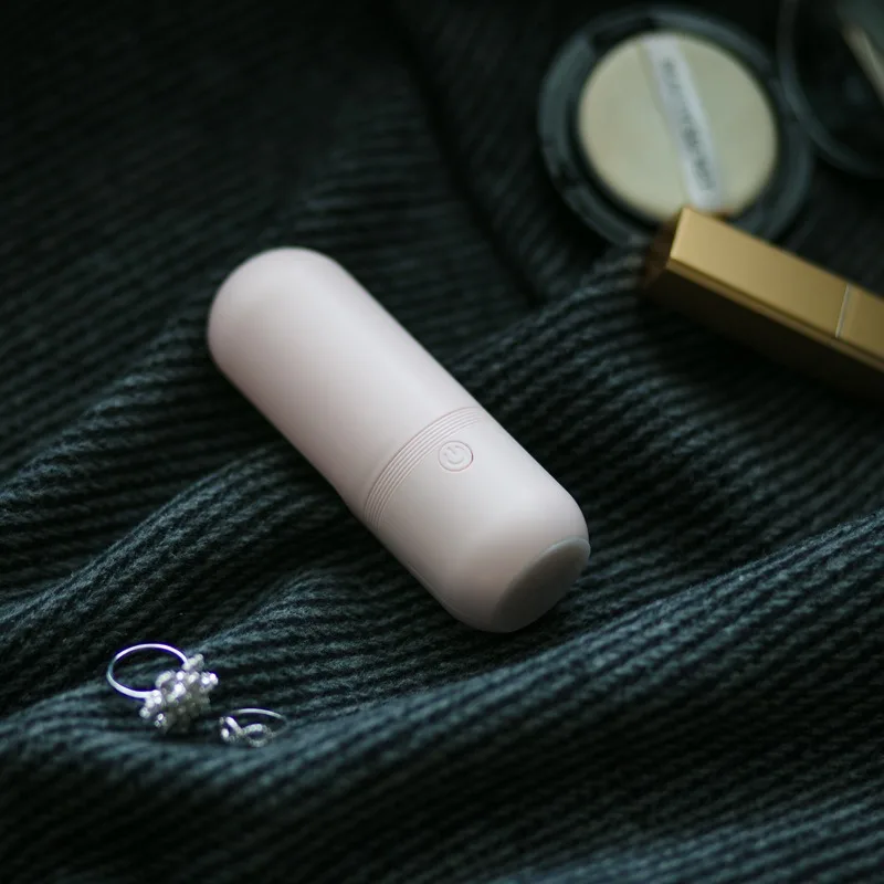 Capsule Mini Fan Ultra-Compact Design Foldable Blades Two Speed Settings Smart One-Touch Stop Large Battery Capacity