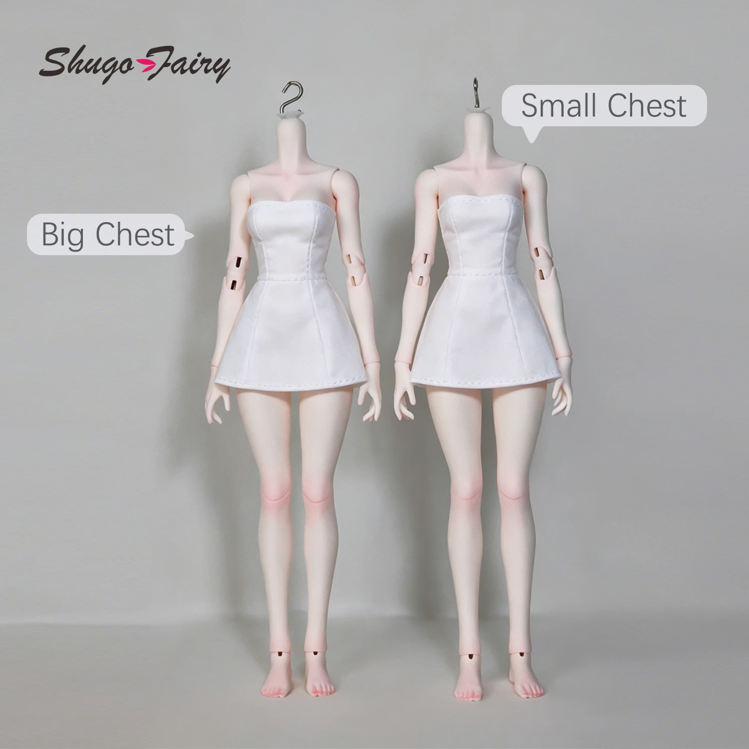 

BJD Body 1/4 Jiang Bing Only Ball Jointed Doll Accessories ShugaFairy Blank Model Big Small Chest 38cm Resin FC Handmade Figure