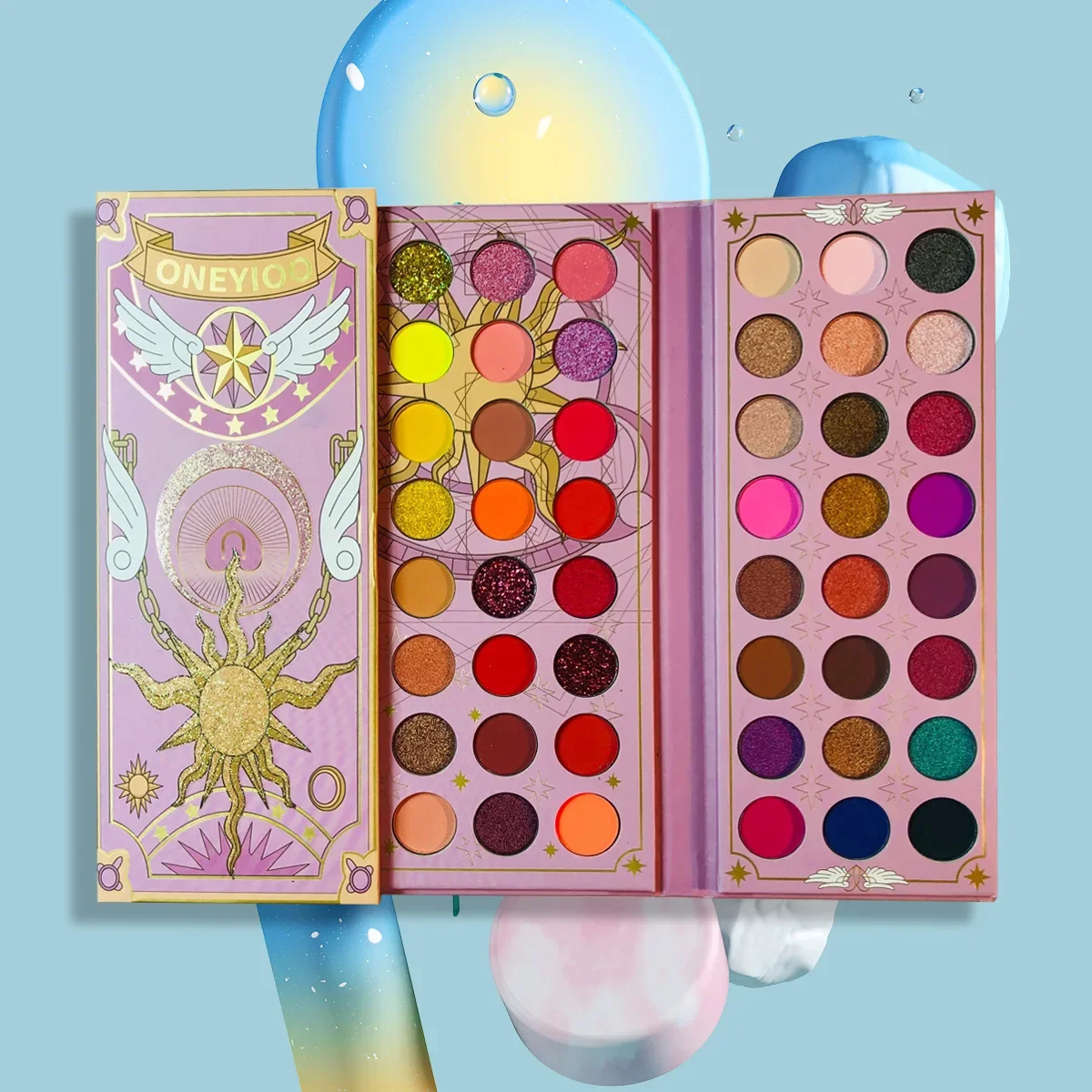 Palette de fards à barrage métalliques scintillants pour femmes, maquillage pour les yeux, longue durée, mélange de couleurs, 96 couleurs, 256