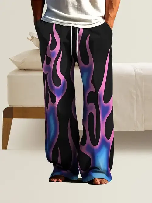 

Latest Trendy Flame Element Long Pants 3D Printed Casual Street Men Women Straight Pants Comfortable Breathable Clothing Y2K