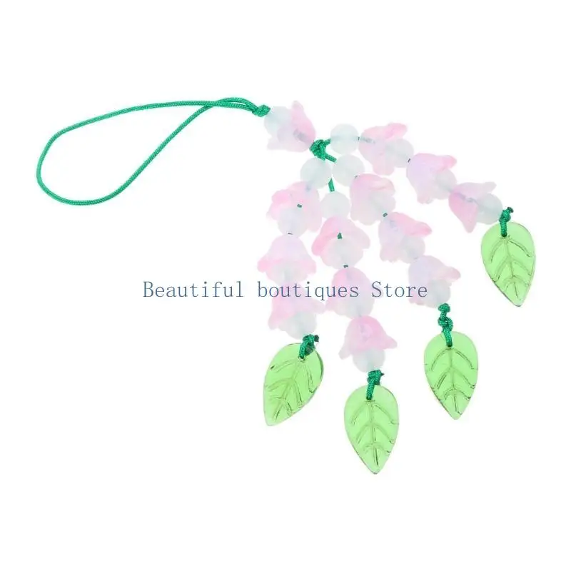 U4LF Flower Phone Chain Acrylic Material Flower Phone Charm for Everyday Use
