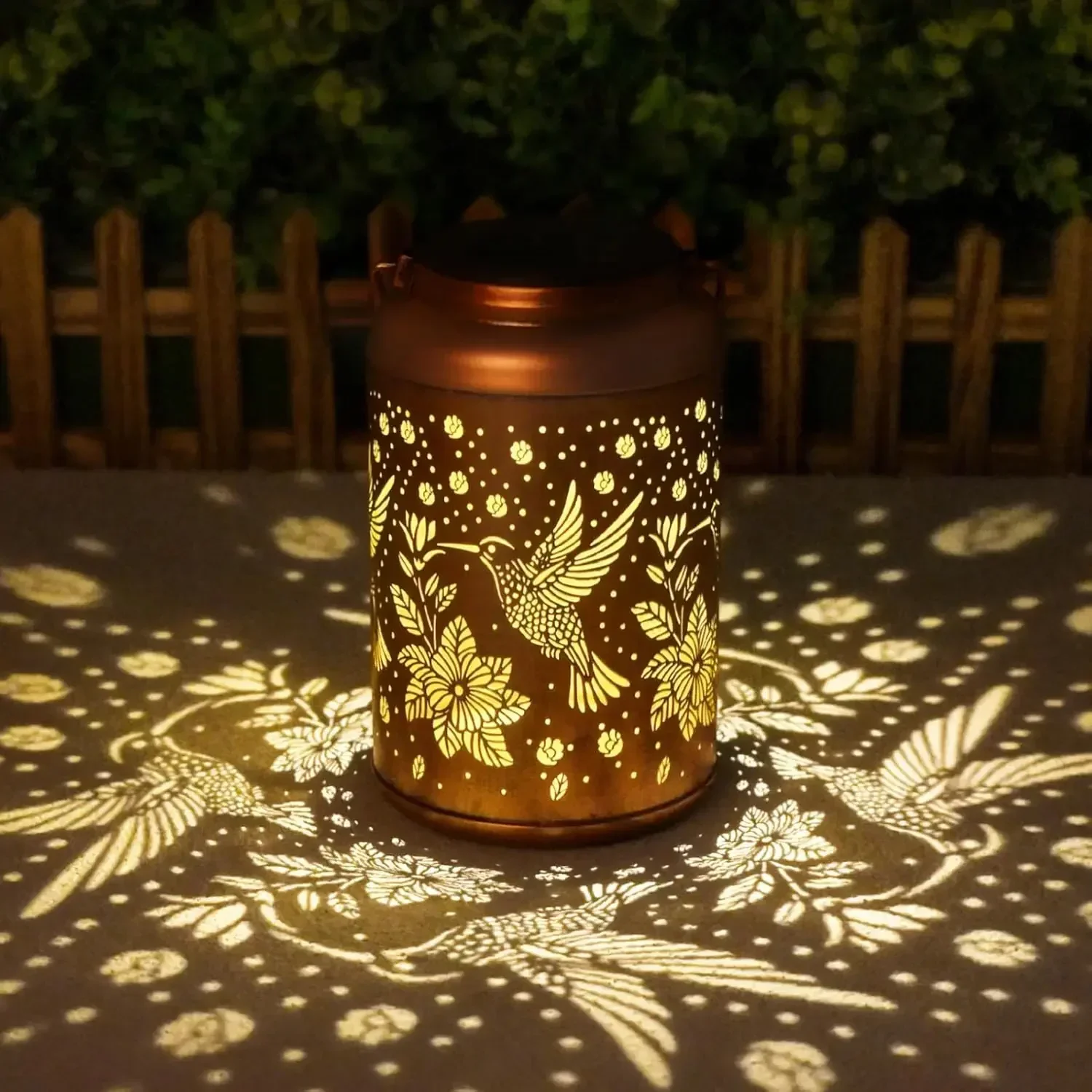 

Solar Hummingbird Lantern - Outdoor Garden Decor, Waterproof, Unique Gift for Women Mom Grandma