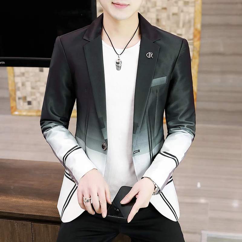 

Blazer Men's fashion outdoor travel gentleman wedding Slimming Business versatile Trendy Casual Korean-style formal wear Blazer